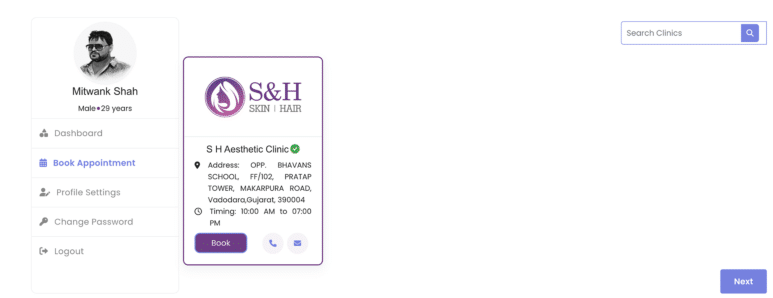 Appointment Booking - View 1