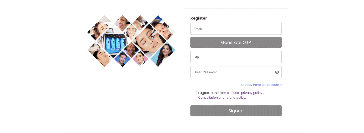 Register - Screen